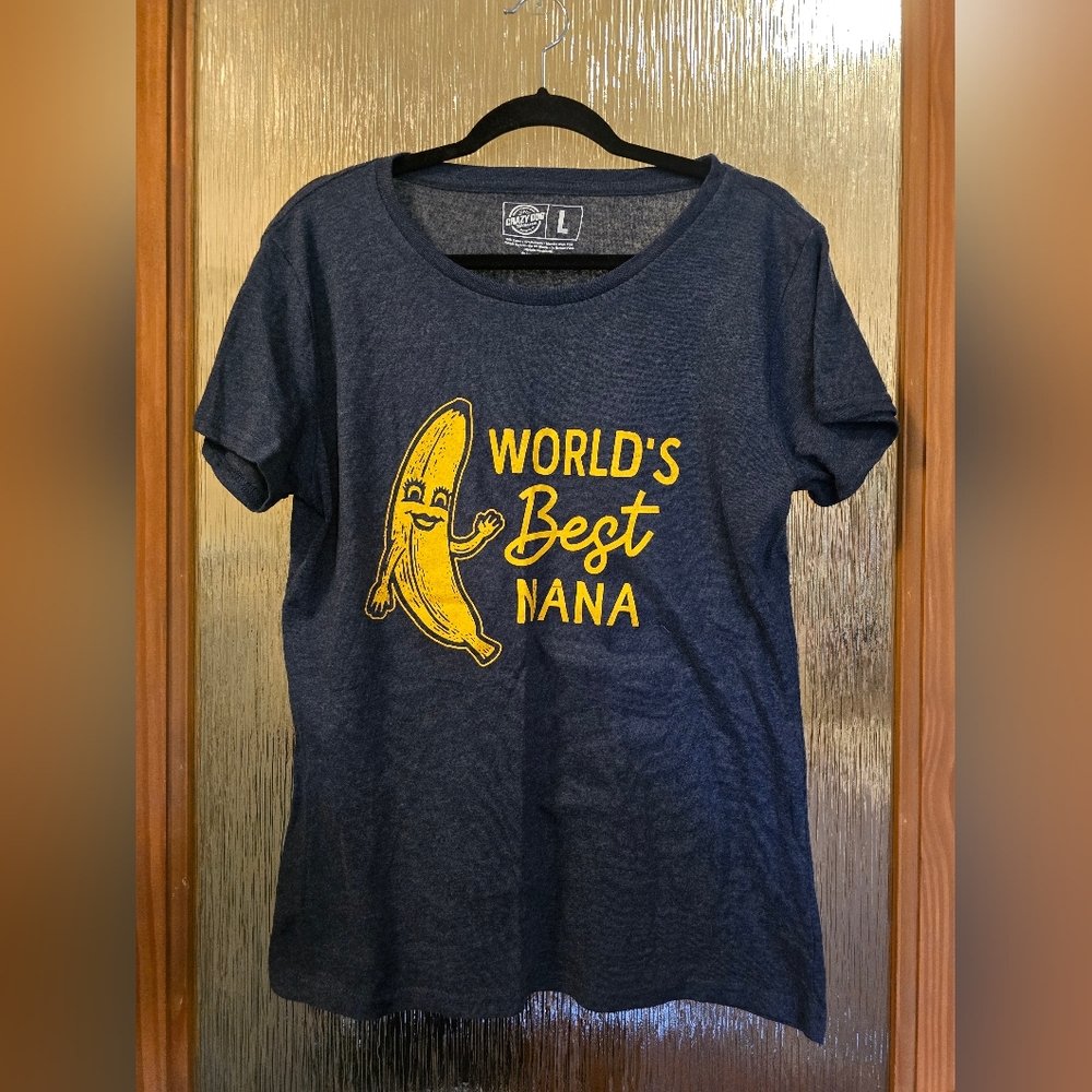 Crazy Dog T-Shirt Best Nana Dark Heather Tee - Picture 1 of 2